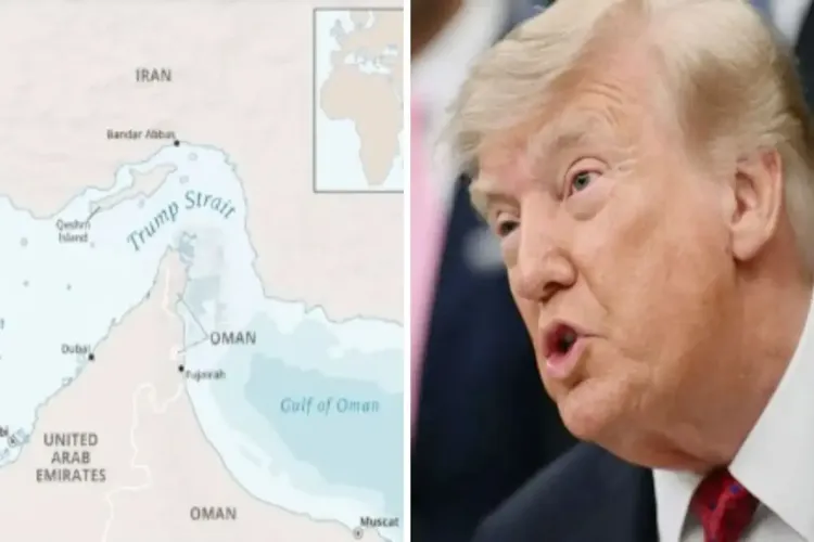 Trump suggests renaming the Strait of Hormuz.