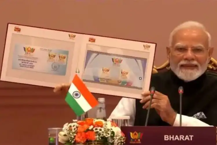 PM Modi launches two postage stamps commemorating 20 years of BRICS