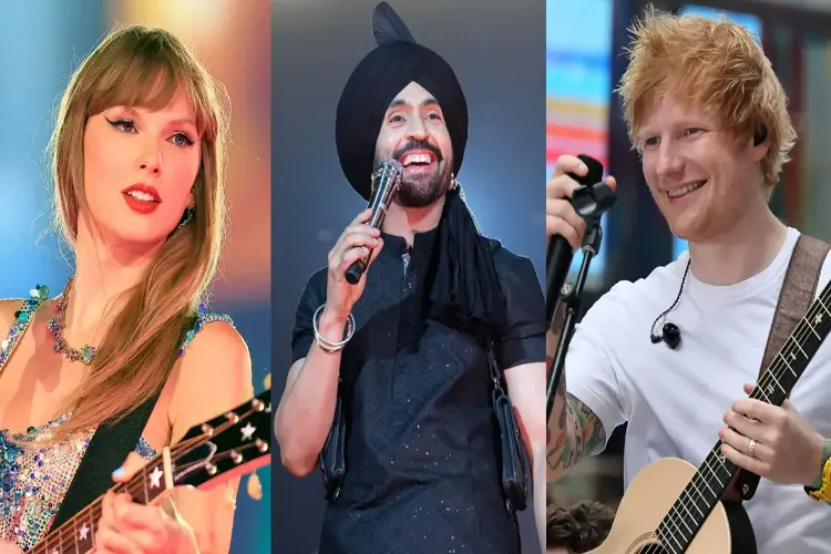 Diljit surpassed Taylor Swift and Ed Sheeran in terms of concert audience attendance.