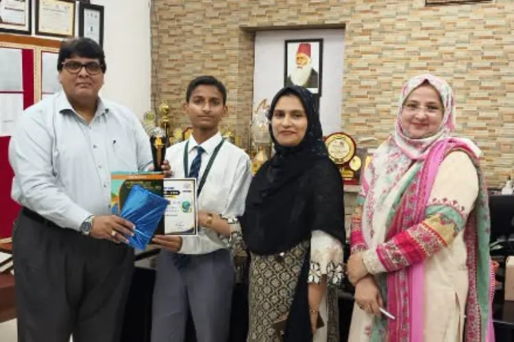 STS School student Junaid Khan achieved remarkable success at the Science Seminar 2026.