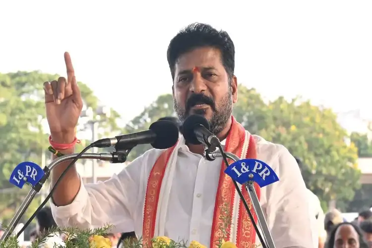 Telangana CM pays floral tributes at 'Praja Palana Dinotsavam' celebrations in Hyderabad