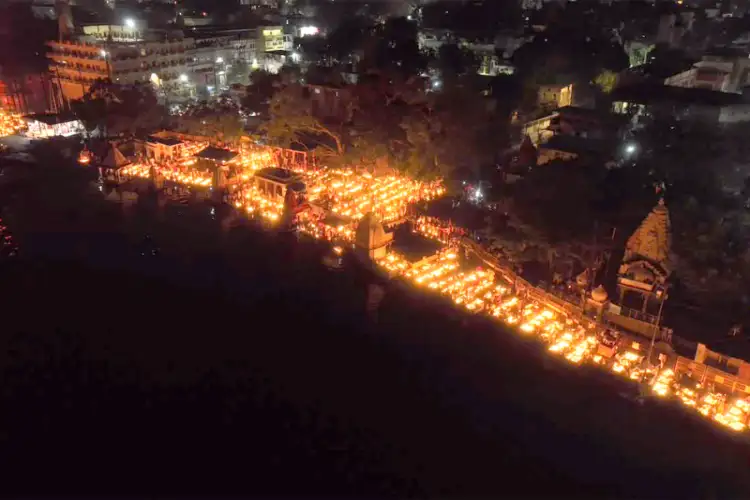MP: Ujjain creates world record on PM Modi’s birthday, lights 33.27 lakh diyas along Kshipra river ghats and Mahakal Lok