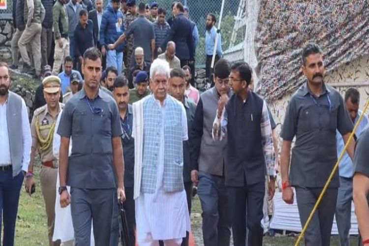 Jammu and Kashmir: Lieutenant Governor Sinha flags off the annual Harmukh-Gangbal Yatra