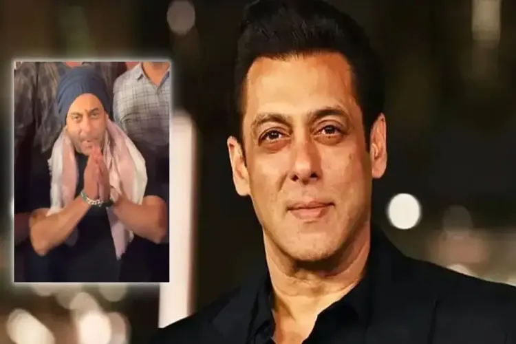 Salman Khan appealed to the crowd with folded hands to make way.
