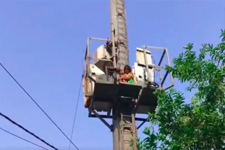 UP: Woman climbs tower near CM's Lucknow residence, safely evacuated