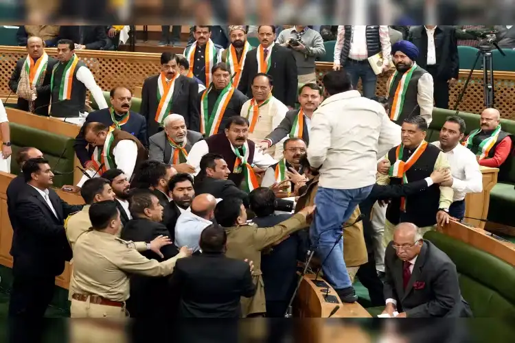 Uproar in JK Assembly as BJP legislators protest power tariff hikes, other issues in state