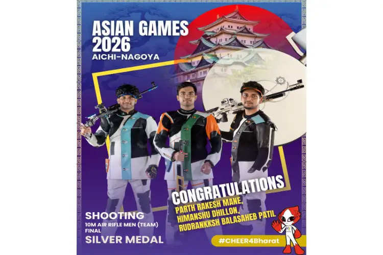 President Droupadi Murmu hails Rudrankksh, Parth and Himanshu for Asian Games shooting silver