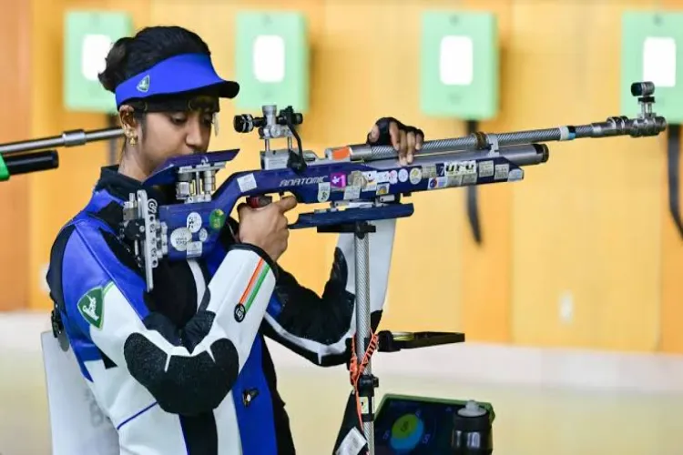 Asian Games: Elavenil-Parth pair finishes second in 10m air rifle.