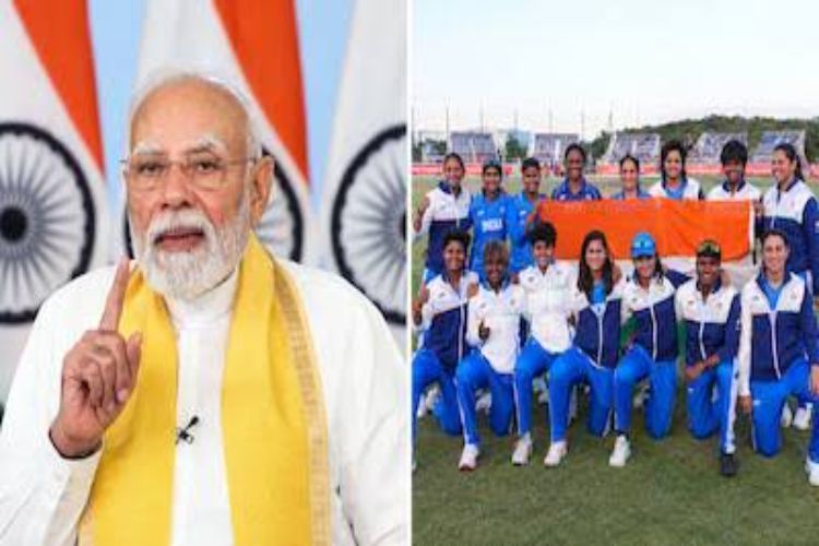 PM Modi congratulates Indian women's cricket team on winning the gold medal at the Asian Games