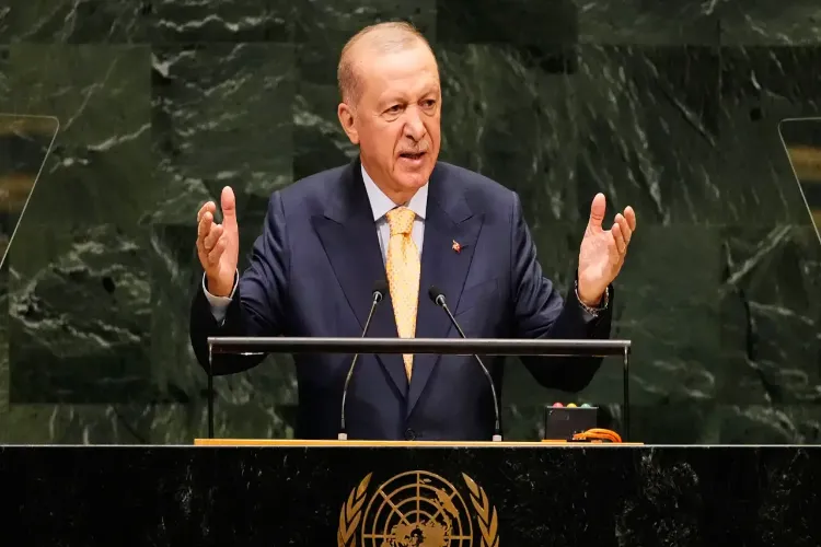 Erdogan called for the recognition of an independent Palestinian state.