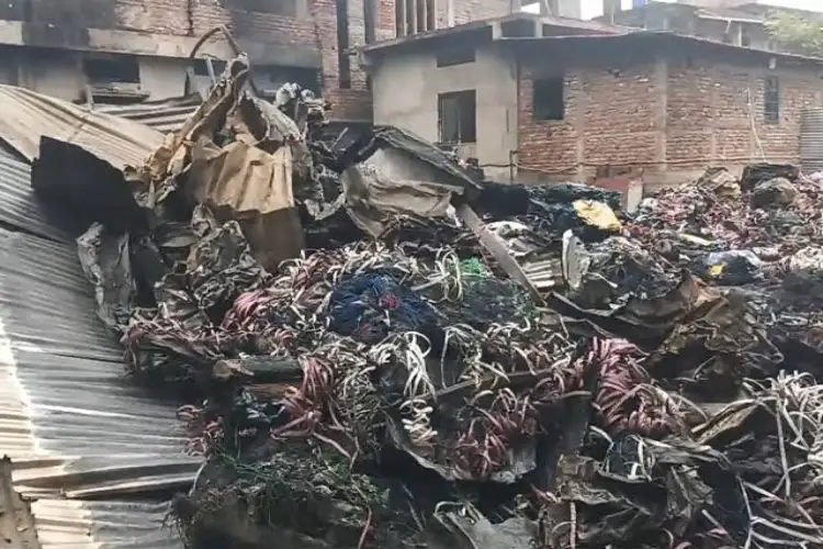 Assam: Fire breaks out at two warehouses in North Lakhimpur