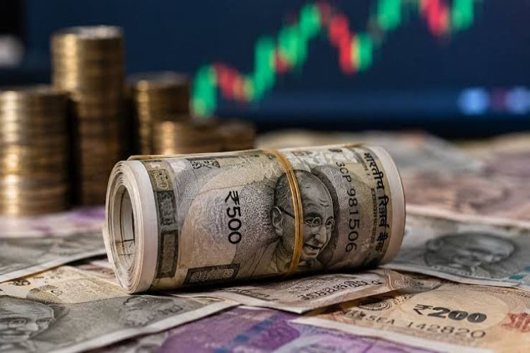 The rupee rose 5 paise to 95.57 against the US dollar in early trade.