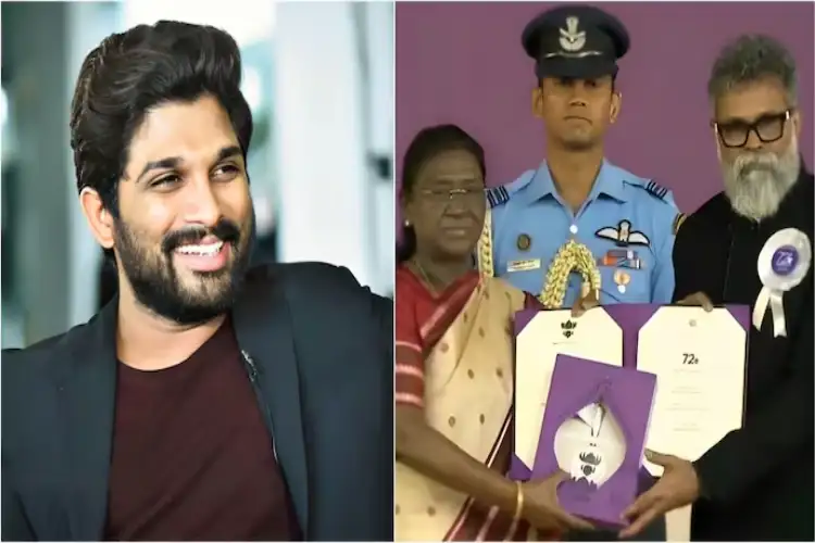 “This award means as much to me as mine”: Allu Arjun congratulates ‘Pushpa’ director Sukumar for National Award win
