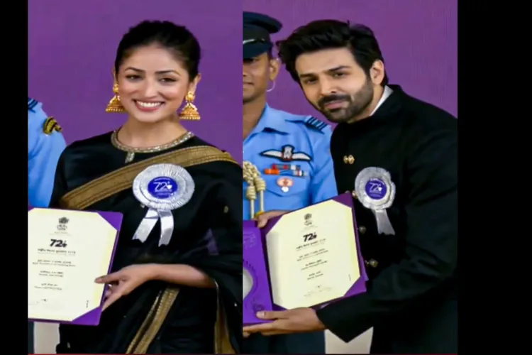 National Film Awards: Kartik, Yami, and Randeep share their joy.