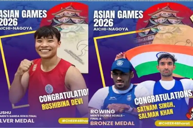 President Murmu hails Satnam-Salman, Roshibina Devi for Asian Games 2026 medal wins