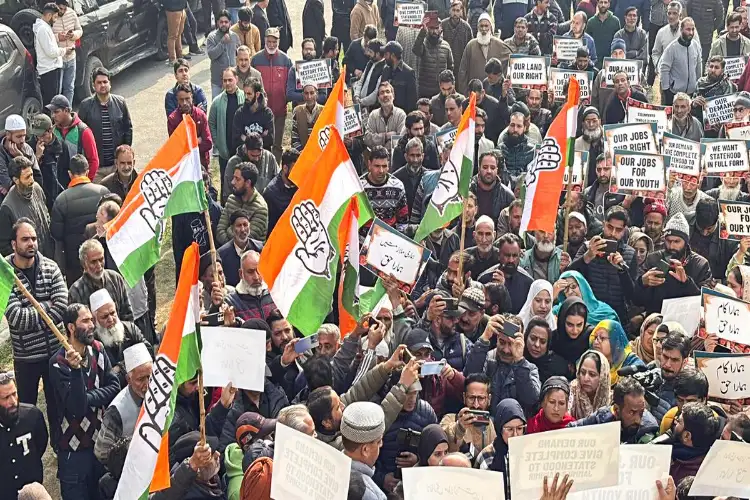 J-K Congress to protest outside EC office in Jammu demanding CEC's resignation; uproar in Srinagar Assembly session
