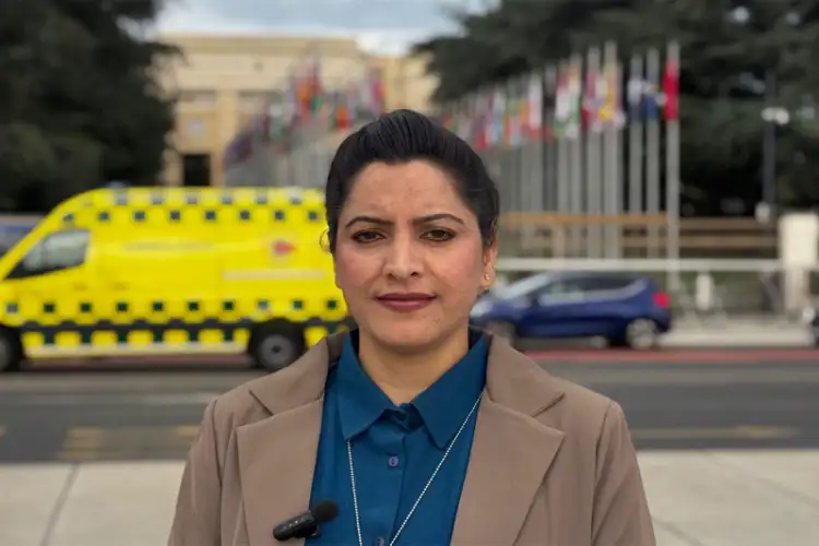 Geneva: Activist Tasleema Akhter raises concerns over situation in PoJK