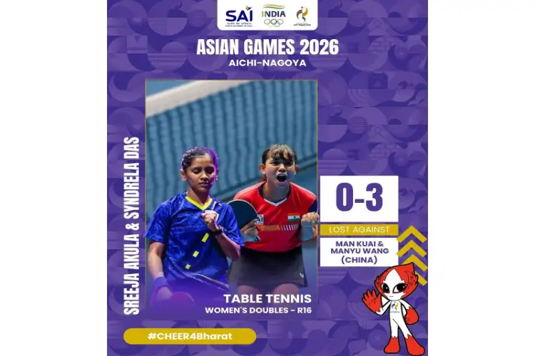 Asian Games: Indian table tennis doubles pairs bow out as Harmeet-Sathiyan, Diya-Yashaswini suffer defeats