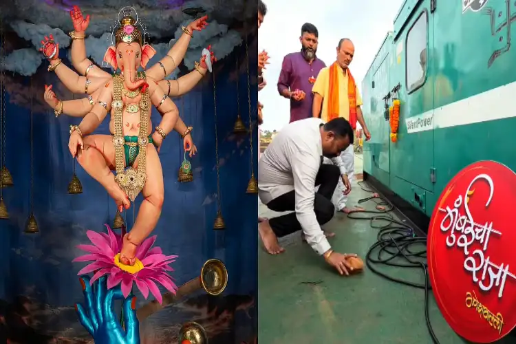 Mumbai: Chintamani Ganpati idol arrives at Girgaum Chowpatty for Visarjan