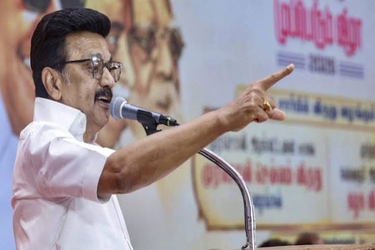 Stalin accused Tamil Nadu Chief Minister Vijay of political hypocrisy and administrative failure.