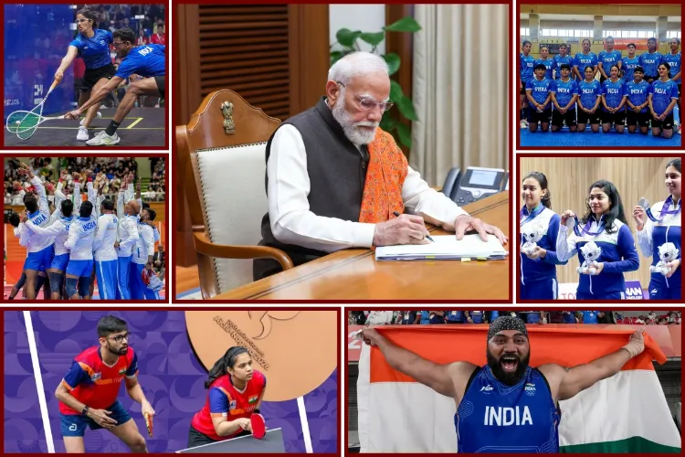 Asian Games: PM Modi congratulates Indian athletes on winning seven medals.