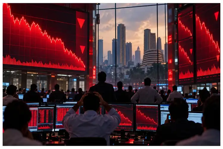 Nifty falls 1.56%, Sensex tanks 1,124 points as PSU banks plunge, crude tops USD 107