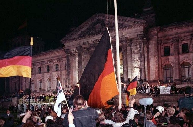 October 3: East and West Germany reunited