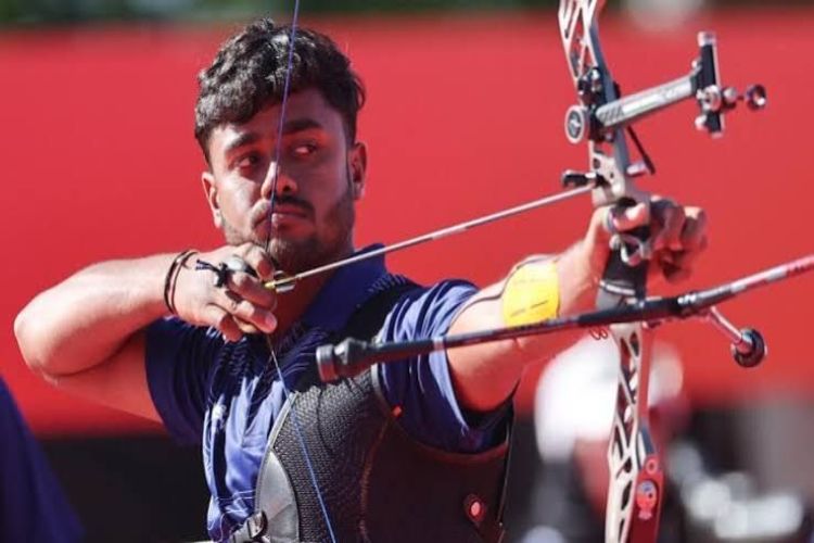 Neeraj won the bronze medal in the individual recurve event