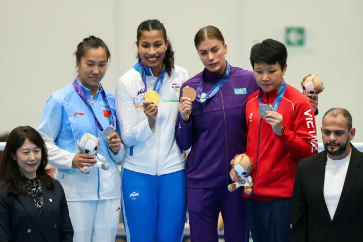 Mandaviya, Murmu hail Pranavi Urs for historic women's boxing gold at Asian Games