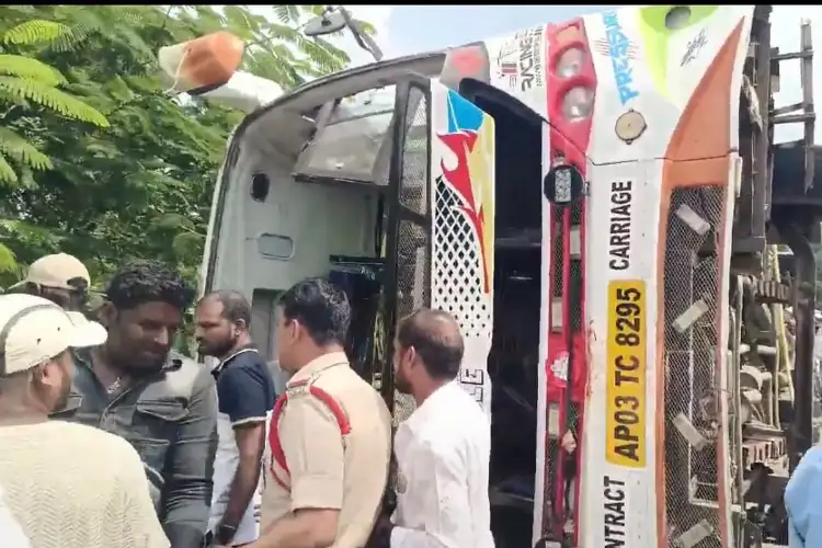Telangana: Three dead after private bus overturns in Vikarabad