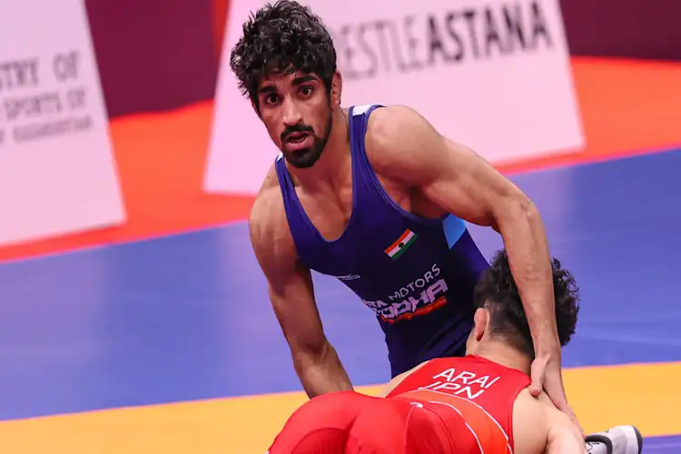 Aman Sehrawat clinches Asian Games men's freestyle 57kg wrestling Gold
