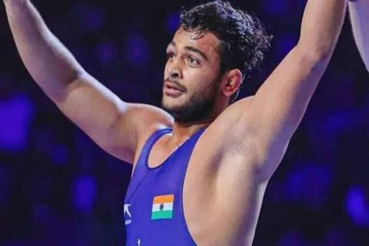 Deepak Punia won bronze medal in 97 kg wrestling