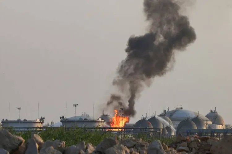 Houthi rebels claim drone and missile attacks on Aramco facilities in Saudi Arabia.