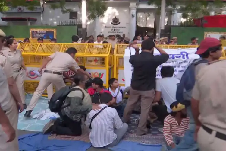 Delhi Police detain protesters over demonstration against alleged sexual misconduct of three women journalists