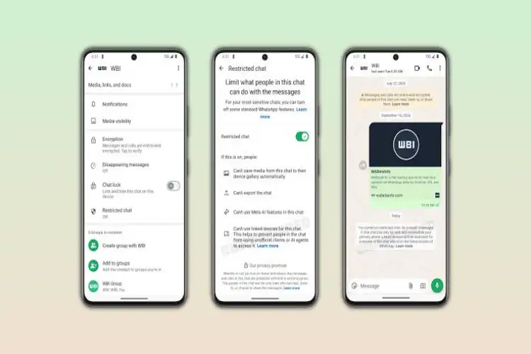 WhatsApp Restricted Chat rolls out to Beta users on Android and iOS