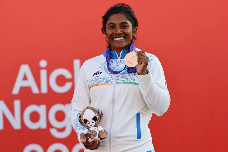 Netra Kumanan dedicated her Asian Games bronze medal to her parents.