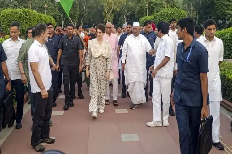INDIA bloc MPs to meet President Murmu at 8 pm, assemble at Parliament Central Hall at 5 pm