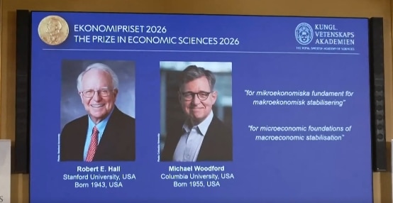 Robert E Hall, Michael Woodford win 2026 Economics Nobel for microeconomic foundations of macroeconomic stabilisation