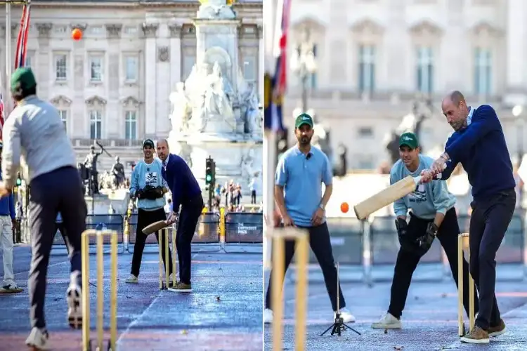 Ganguly, Rahane, Lara, Root join Prince William for a friendly tennis-ball cricket match in London