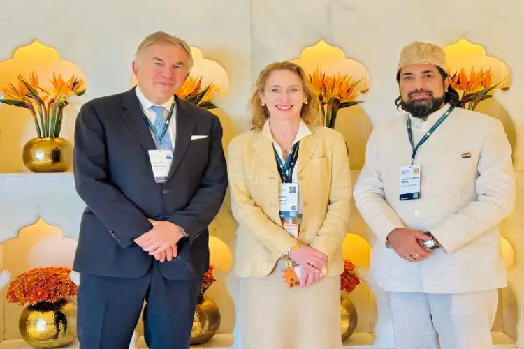 Haji Salman Chishti of the Ajmer Dargah participated in the Bloomberg New Economy Forum.