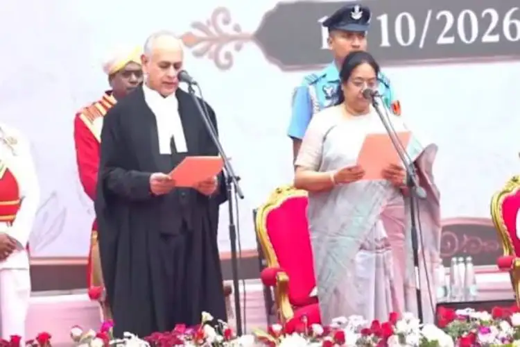 Sudha Yadav takes oath as Karnataka Governor at Raj Bhavan in Bengaluru