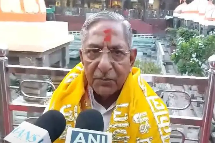 Nagaland Governor Nand Kishore Yadav offers prayers at Patan Devi Temple