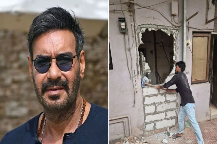 BMC demolishes unauthorised portions of bungalow belonging to Ajay Devgn
