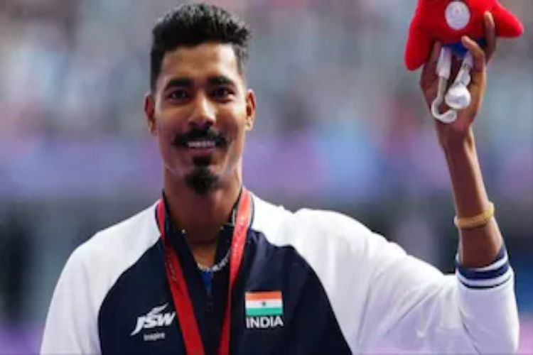 Nishad Kumar won the gold medal in the men's long jump T47 event