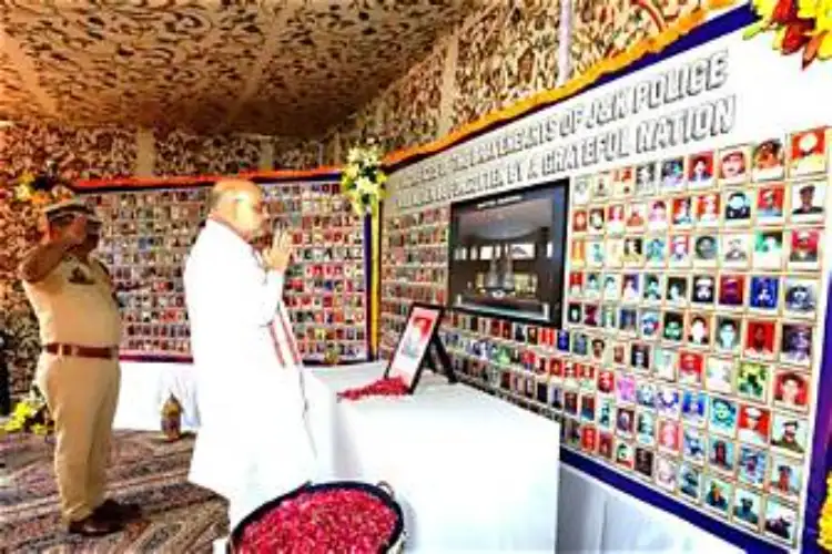 Amit Shah honours 36,852 police martyrs; 154 new names added to wall of valour