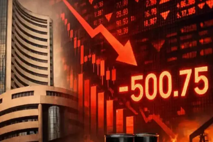 Sensex falls over 500 points at open as crude prices rise; Nifty slips below 22,600