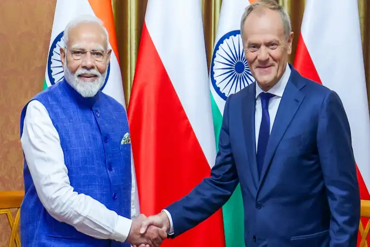 PM Modi holds bilateral talks with Polish counterpart Donald Tusk at Hyderabad House
