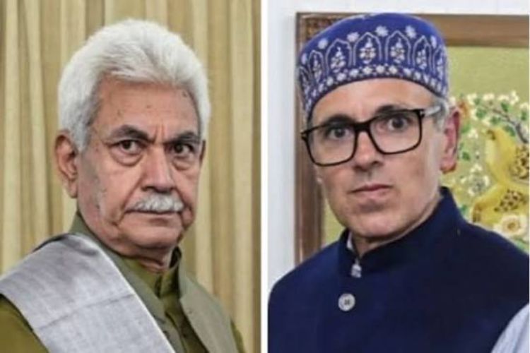 Jammu and Kashmir Chief Minister Omar Abdullah meets Lieutenant Governor Manoj Sinha