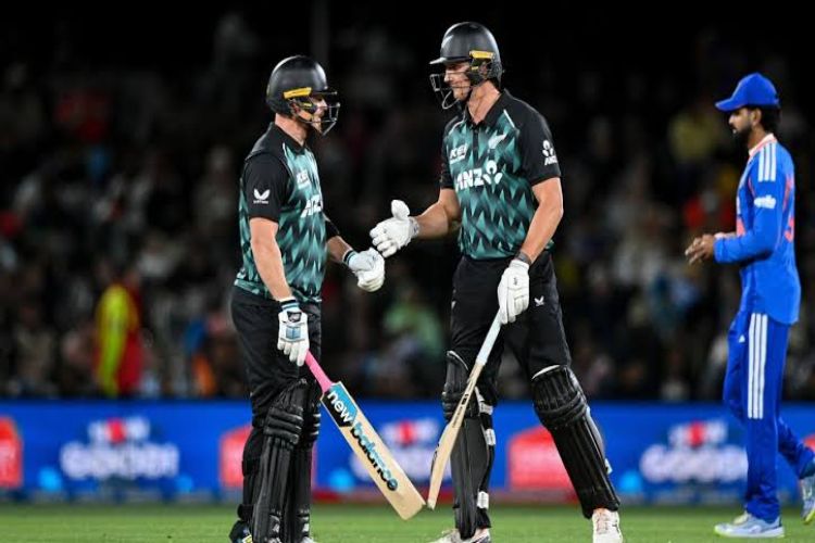 Phillips and Jacobs hit half centuries as New Zealand reached 180 for five.