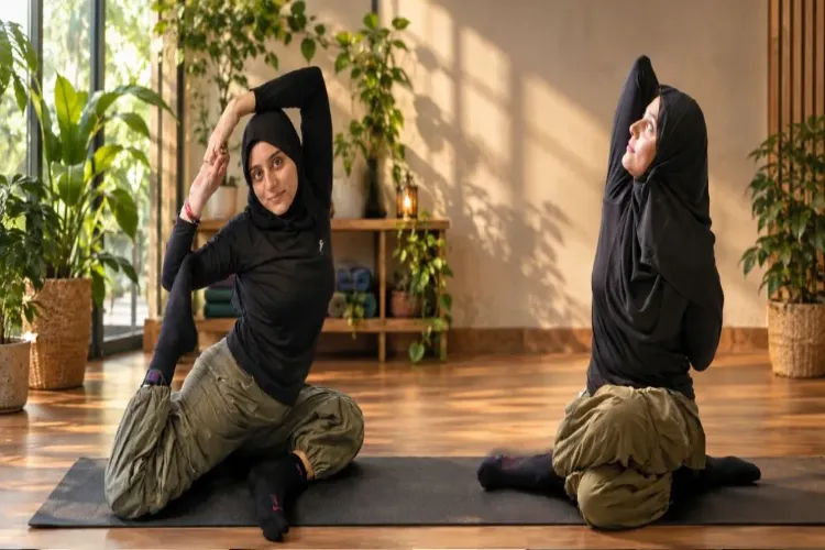 Rukhsar Khan, a mother of three, has carved a distinct identity for herself through yoga.